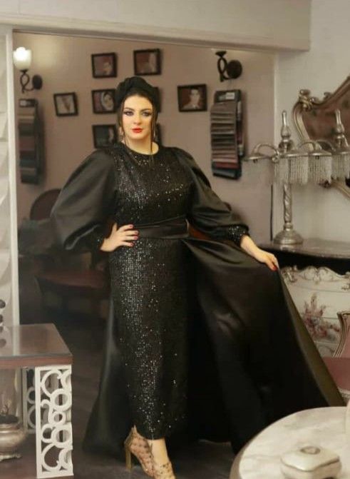 أجمل فساتين سواريه لِلمُحجّبات ستان بسيطة