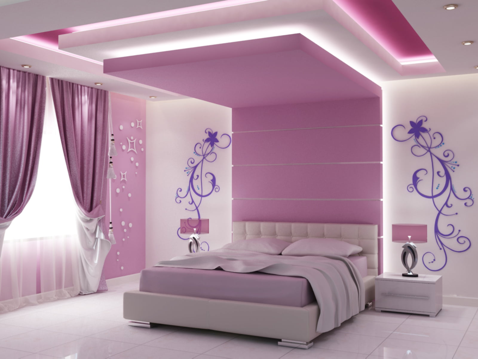 25 Latest Wall And Ceiling Gypsum Board Designs For Your Bed 4