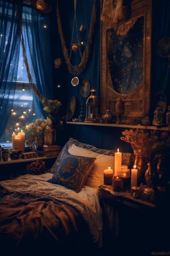 Mystical Dark Bedroom Designs that Mesmerize